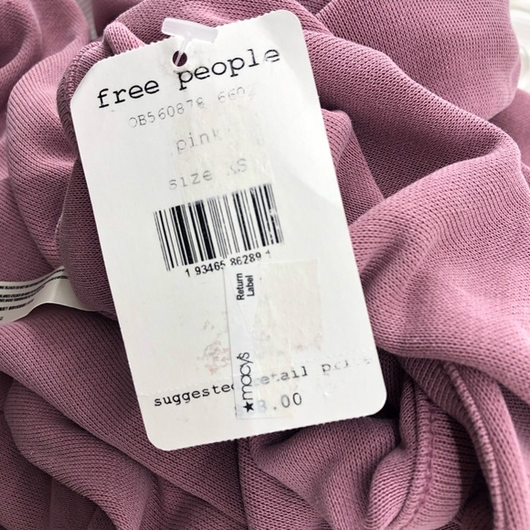 Free People Pink Back Into It Cutout Hoodie - Picture 9 of 9